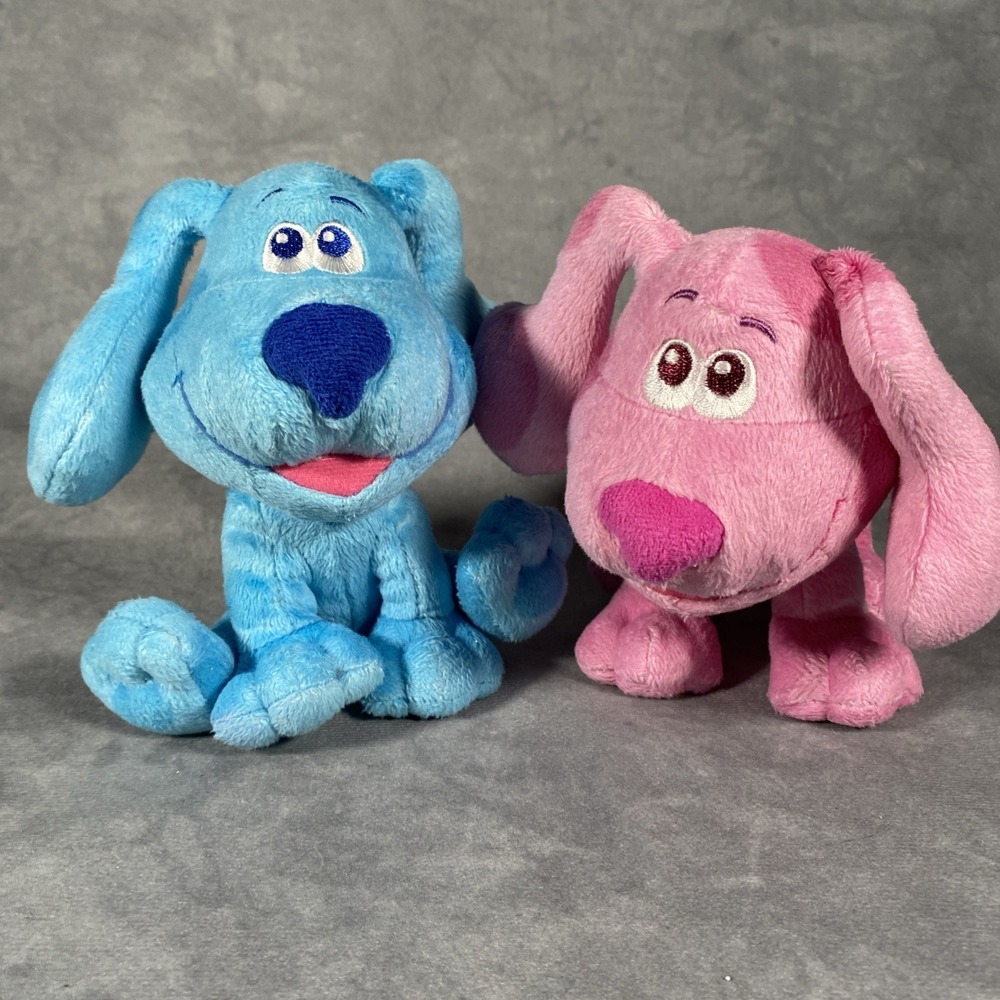 Blue's Clues and You Blue & Magenta Plush Stuffed Animal Toys